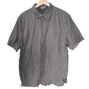 Koppen Size Large Button Down 100% Nylon Men's